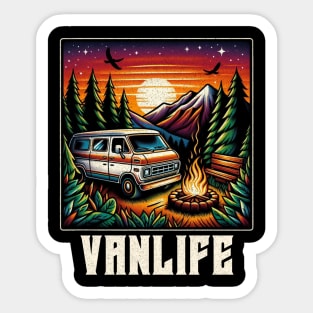 Vintage Vanlife Sticker